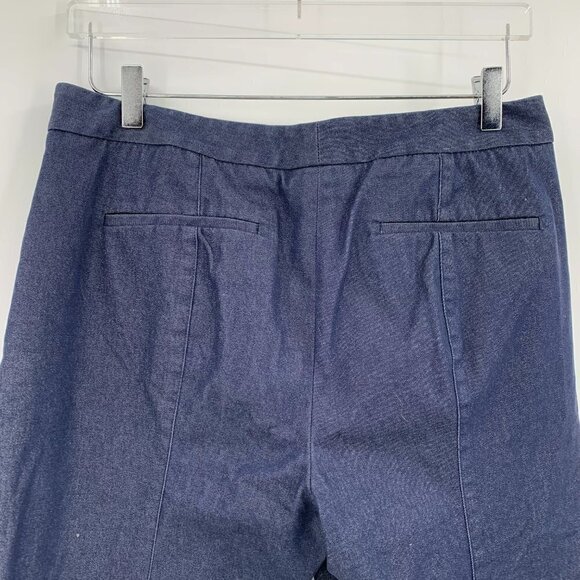 Donna Karan New York denim trouser jeans pants cropped blue dark wash women 10 - Picture 5 of 6